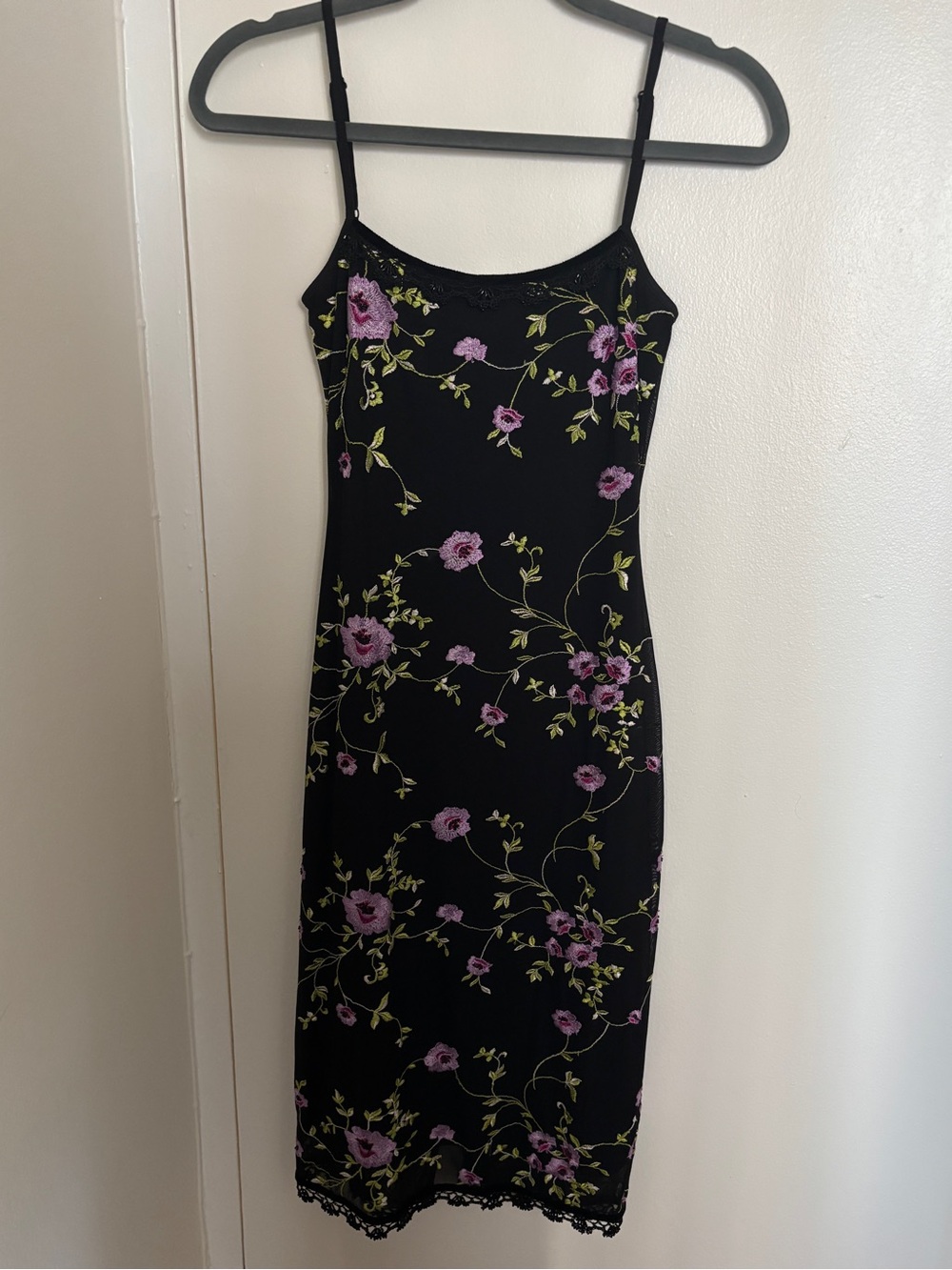 Vintage Karen Millen floral embroidered dress